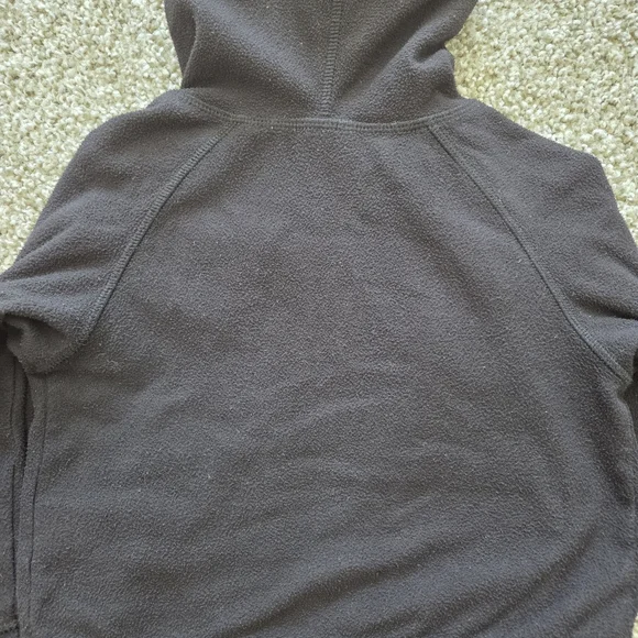 The North Face Kids Toddler Black Fleece Full Zip Hooded Jacket 2T Sweater Warm - Picture 7 of 9